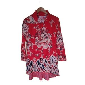 Chinese Red Dragon Dress M